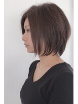 ソアヘアー(Soar hair)&nbsp;ショートボブ×ストレート×スモーキートパーズ
