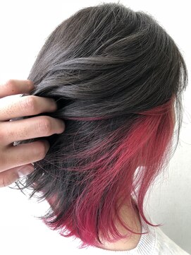 ブランシェ JR勝川駅前店 アッシュグレー×ローズピンク×インナーカラー