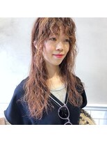 フェンヘアーアイス 中目黒(Fen.hair ici)&nbsp;ロングヘア ウェーブスタイル  デジタルパーマ