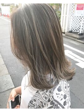 チョビー(Chobii) 表参道/グレージュ/外国人風/透明感カラー/バレイヤージュ