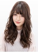 ナチュラルロングリバースMIXウェーブ×20代甘めスタイリング