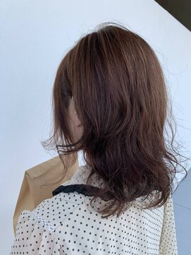 ヘアーサロン モンクール(hairsalon mon'coeur) 【ピンクパープル×レイヤーカット】ふんわりパーマミディ☆