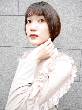 シュシュ(shushu) 大人のくびれショートボブ【有海一生】/シースルー／髪質改善