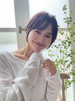 ノイズ オオサカ(NOISM) ナチュラルボブ 前髪ありショート　20代/30代/40代