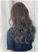 ミントアッシュグレージュグラデーションカラー