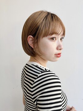 トルネード(TORNADO) 大人ショートボブ ミニボブ 前髪あり 丸顔面長エラ張り絶壁K1104