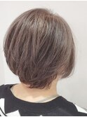 丸みショート/アッシュベージュ