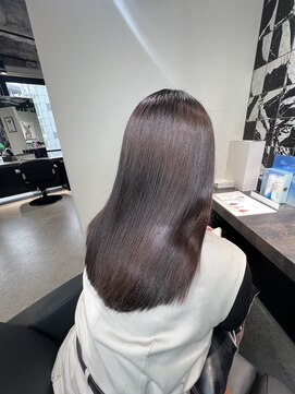 ワン バイ ジエクト(One by The Ect) ブリーチなしダブルカラーラベンダーグレージュミディアムヘア