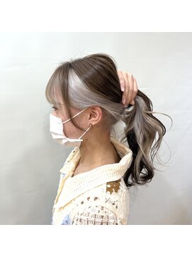 アトリエマイ 西新井東口店(MAI) インナーカラー/ケアブリーチ/シルバー/グレー/透明感