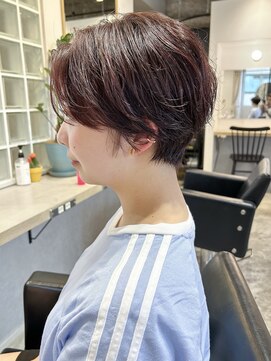 レトン 銀座(leton) ハンサムショート/マチルダボブ/ ベリーショート/ピンクベージュ