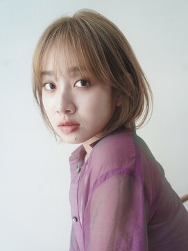 ガーランドツー(Garland 2F) 前髪/マチルダボブ/ピンクベージュ/インナーグレージュ/池袋