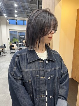 アノネ(anone) 切りっぱなし×ラインボブ