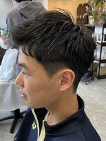 フゥ 宇都宮(FeU) ビジネスショートメンズマッシュツイストパーマツーブロック