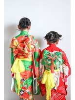 ヘアーアイストゥーレ(HAIR ICI TRE)&nbsp;子供　アレンジ　ヘアセット　メイク　七五三  担当阿知波