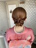 【訪問着着付＋ヘアセット】￥12950※早朝料金別途（結婚式/訪問着/着物)