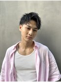 ベリーショート/アッシュブラック/カルマパーマ/ダークアッシュ