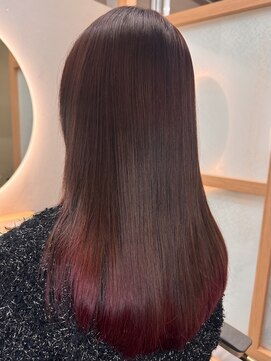 イゾラ(isola) 【isola】毛先ブリーチ/レッドヘア/グラデーション/N.ルフレ