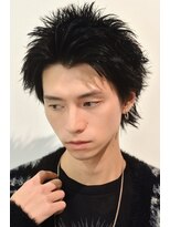 ココ 本八幡(KOKO) □スパイキーショートブルーブラックフェザーパーマサーフカール