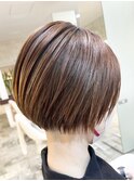 丸みショートボブ