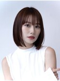 20代30代大人かわいい小顔くびれレイヤーカット黒髪前髪韓国風