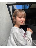 Say.黒髪ボブルフネビージュ小顔ワンレンブリーチミニボブ表参道