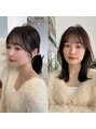 シアアオヤマ 表参道青山(SHEA aoyama) 結ぶだけで可愛い顔まわりカット＊前髪パーマで楽にしましょう＊