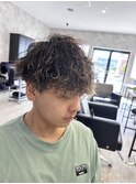 フェザーパーマ/刈り上げショート/波巻きツイストスパイラル