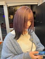 ウユ(uhyu) 【uhyu】ラベンダーグレージュ × エンドカラー