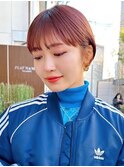 20代30代40代大人ナチュラルショートボブ前髪あり丸みショート