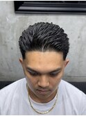 KING流オールバックフェード