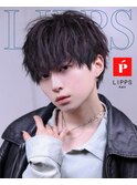 LIPPS天神ソフトツイストスパイラルウルフカット王道メンズヘア