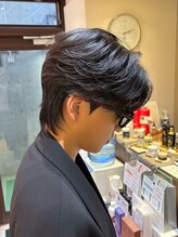 アルム オモテサンドウ(ALLM omotesando) 曲がる縮毛矯正×ダウンパーマ メンズ韓国ヘア メンズカット