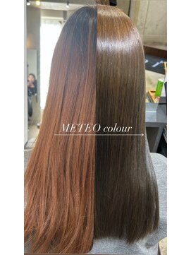 オリーブフォーヘアー(olive For hair) 艶髪グレージュ×髪質改善METEOカラー before→after