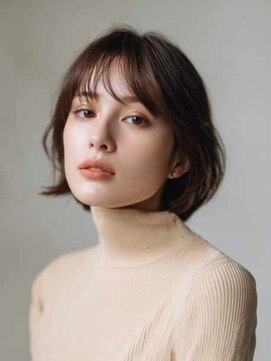 シェル 国分寺(shell) くびレイヤーエモージュグレージュカラーくびれショート/国分寺