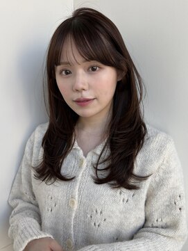 ラフ フロム ガーデン(Laf from GARDEN) ミディアム/レイヤーカット/顔周りカット/透明感カラー