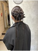 タイトリボンアレンジ ヘアアレンジ