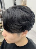 MEN'S HAIR/ブルーブラック/フェザーパーマ/錦糸町