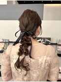 結婚式お呼ばれヘアセット＊ツインアレンジ