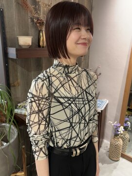 アルク(alku) ボブ　ミニボブ　暖色系カラー