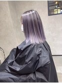 バレイヤージュ、ハイライト、レイヤーカット、ダブルカラー