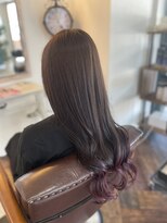 スニップヘア(snip hair)&nbsp;紫グラデーションカラー