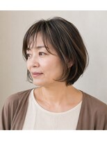 アヴァンス プロデュース バイ エガオ 大阪梅田店(AVANCE. PRODUCED by EGAO) 大人の女性に似合うボブ+白髪ぼかし