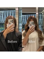 エクステ/シールエクステ専門店/梅田/ヘアセット/ヘアアレンジ/LANDS ANNEX  エクステ&nbsp;ミルクティーベージュ レミー人毛エクステ80本【大阪 梅田】