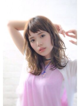 紗栄子 さえこ 風ふんわりルーズミディ L ミンクス 青山店 Minx のヘアカタログ ホットペッパービューティー