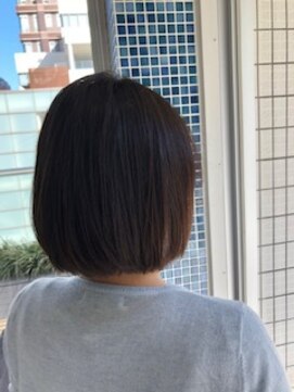 スタジオ アルファプラス 日暮里店(studio α+) 前下がりワンレンボブ♪【スタジオアルファプラス日暮里】