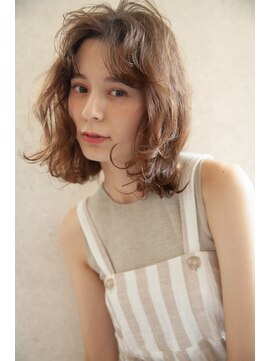 ケイト(kate) 【kate 大宮】ゆるふわパーマ風ボブ×ヌーディーベージュ