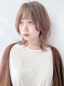 ケーツー エソラ池袋店(K-two) ミディアムウルフ/ひし形シルエット［髪質改善/池袋&目白&大塚］