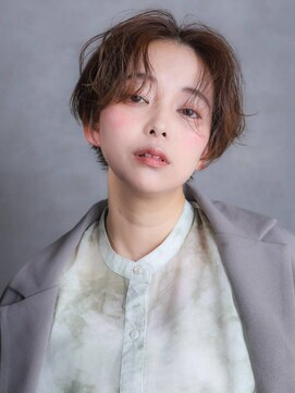 エンクス(enx) ハンサムマッシュ×くびれクールショート×グレージュヘアカラー