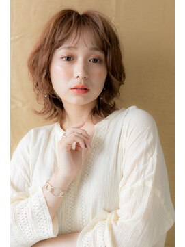 カバーヘア イヴ 戸頭店(COVER HAIR EVE) 大人可愛いフレンチガーリー鎖骨ミディアムZ戸頭20代30代40代