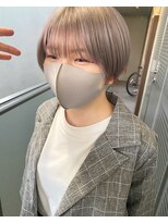 ガルボ ヘアー(garbo hair)&nbsp;#ガルボ#ハイトーン#ブリーチ#髪カリスマ#ホワイトベージュ